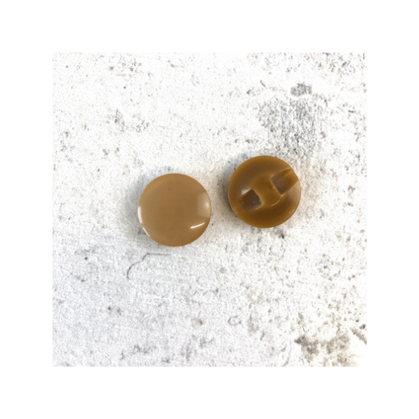 Blusenknopf - schimmernd - 15 mm - beige